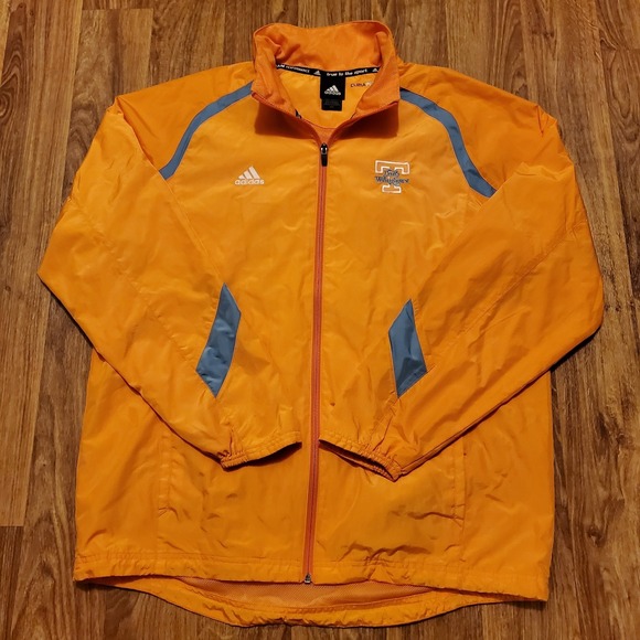 Adidas Tennessee Vols Jacket Women‎ Medium Orange Windbreaker ClimaProof Mint - Picture 2 of 10
